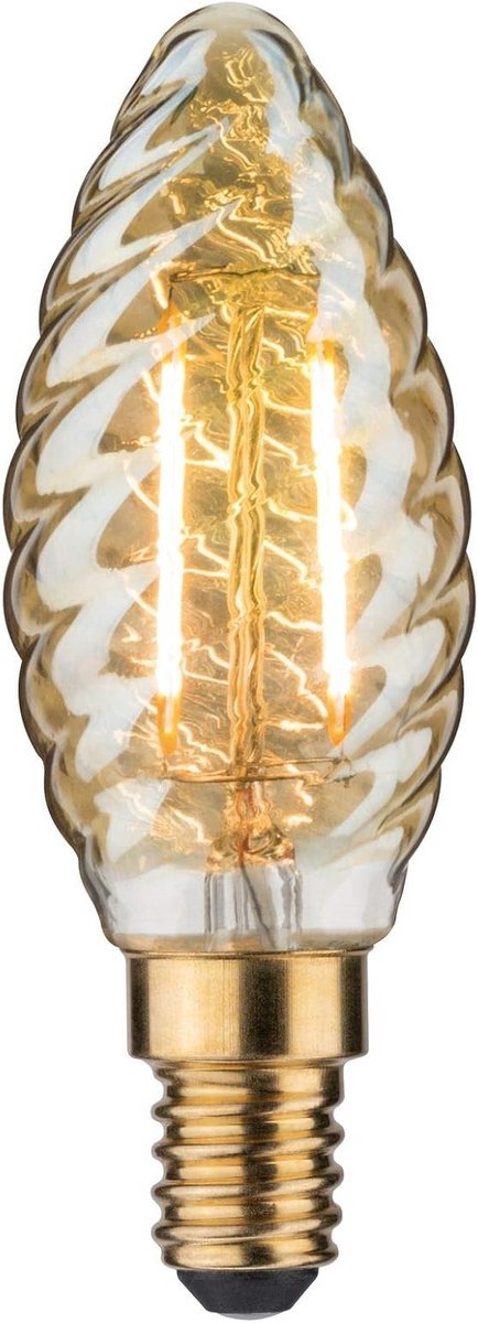 LED Kaarslamp 2,5 W E14 Goud 2500K 230 V Gedraaid