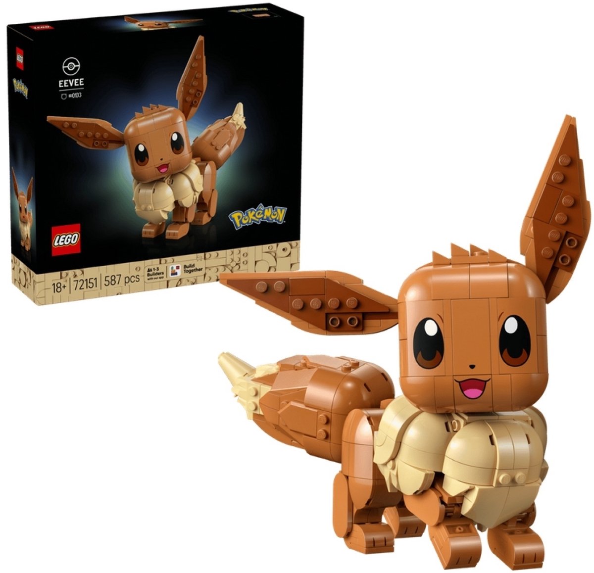 LEGO Pokémon Eevee Bouwpakket voor Volwassenen met Dieren Figuur - 72151 — afbeelding 18