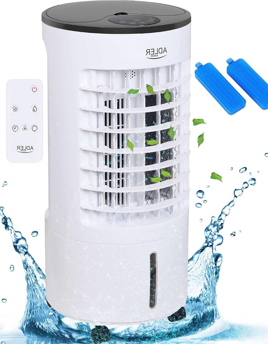Luchtkoeler - Ventilator - Zomerse Hitte - 3-in-1 Functie - 55 liter reservoir - Wit