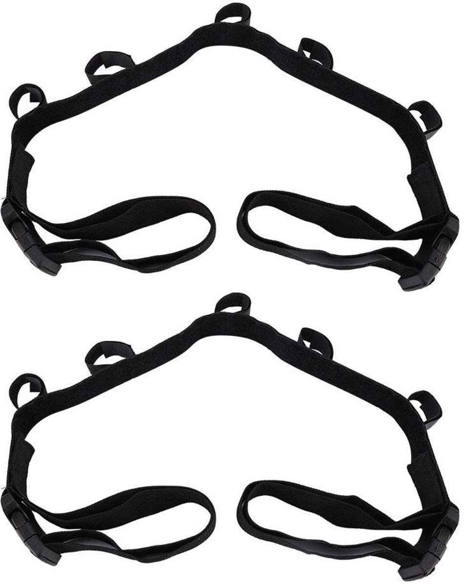 aladdien - Fishing Rod Stand - Stabiliteit en Opberging - Zwart - 2Pcs - Geschikt voor SUV's en Trucks - Robuuste Nylon Constructie