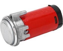 Luchthoorn Compressor - Luchtpomp Motor - Voertuig Geluid - 12V 15A Krachtig - 115 Decibel - Rood