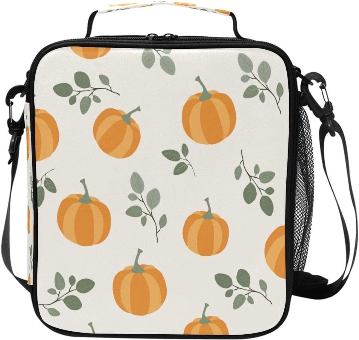 Lunchtas - Isolatie tas - Schoolwerk - Grote capaciteit - 33x31x5cm - Herfst patroon