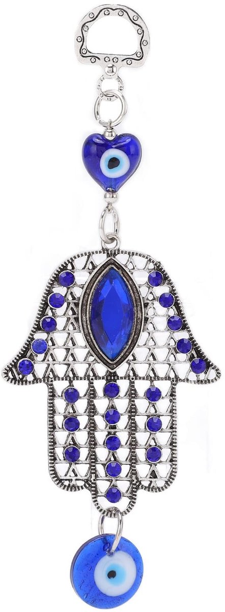 aladdien - Boze Oog Ornament - Blauwe Oog Hangdecoratie - Retro Design - Geluk Brenger - Luxueuze Afwerking - Perfect voor Auto en Huis