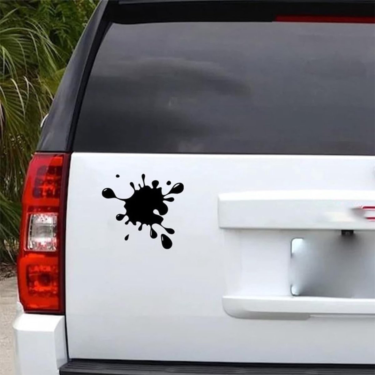 aladdien - Zwarte Blob Stickers - Decoratieve Stickers voor Auto - 15 x 13.7 cm - Stickers voor Deuren en Ramen - Perfecte decoratie - Geschikt voor..