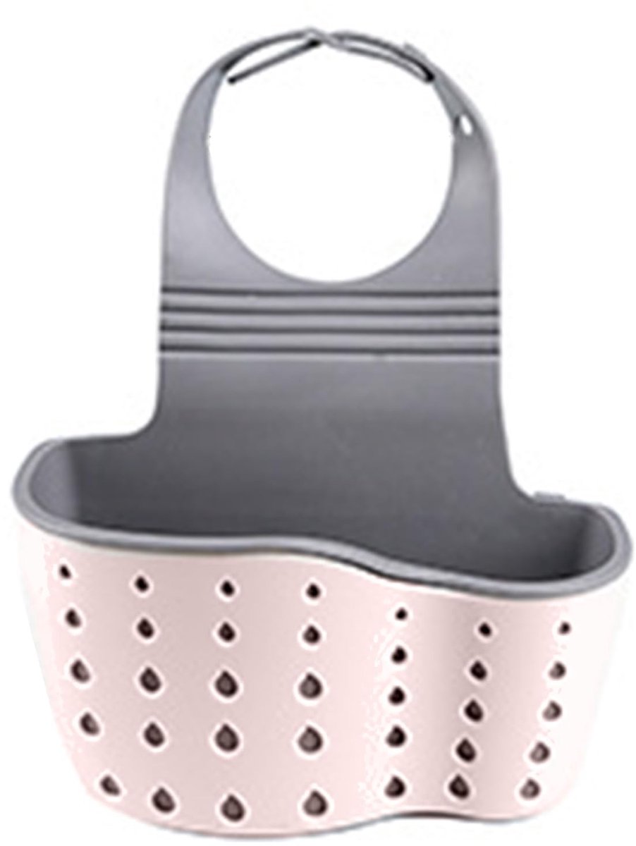 aladdien - Draagbare Gootsteen Sponshouder - Organisator voor Keuken en Badkamer - Plankmanden - Afvoerzak en Zeef - Handig Gereedschap - Compact Fo..