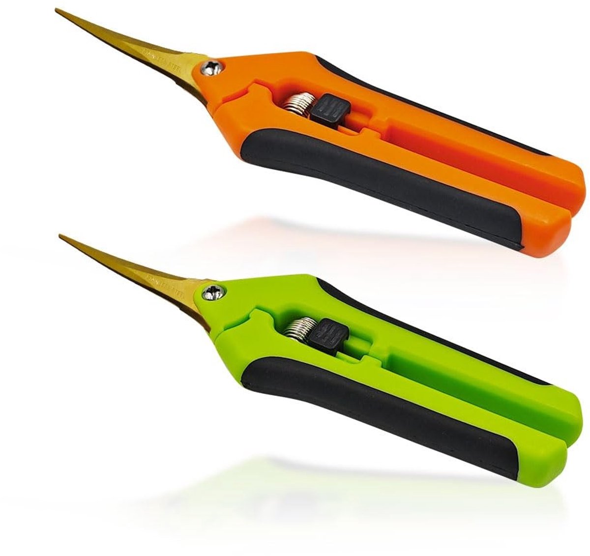 aladdien - Tuinschaar - Snijgereedschap - Curved Blades - Metaal - Plantenverzorging - Precisie - Voor bloemen en fruit - 2pcs