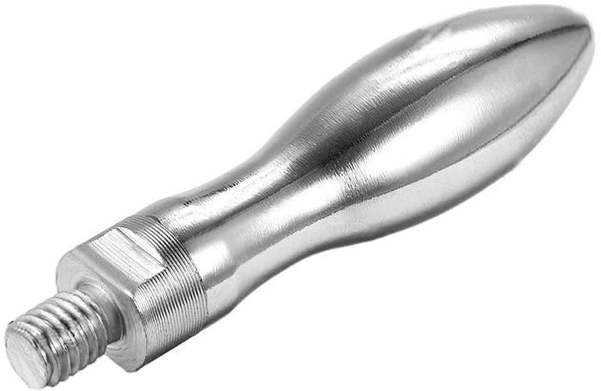 aladdien - M10 Schroefdraad - Handwiel Accessoire - Corrosiebestendig - Zilver - Klem Grip - Voor Automatisering Apparatuur - 100mm