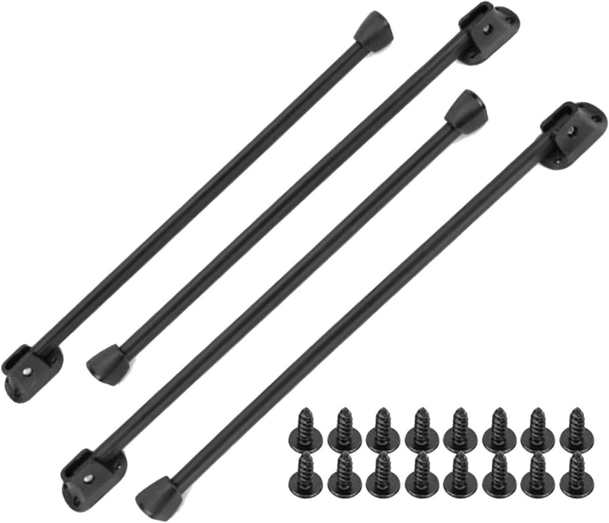 Inklapbare tafelpoten - Metalen meubelpoten - Meubels opknappen - Ruimtebesparend ontwerp - Set van 4 - Zwart