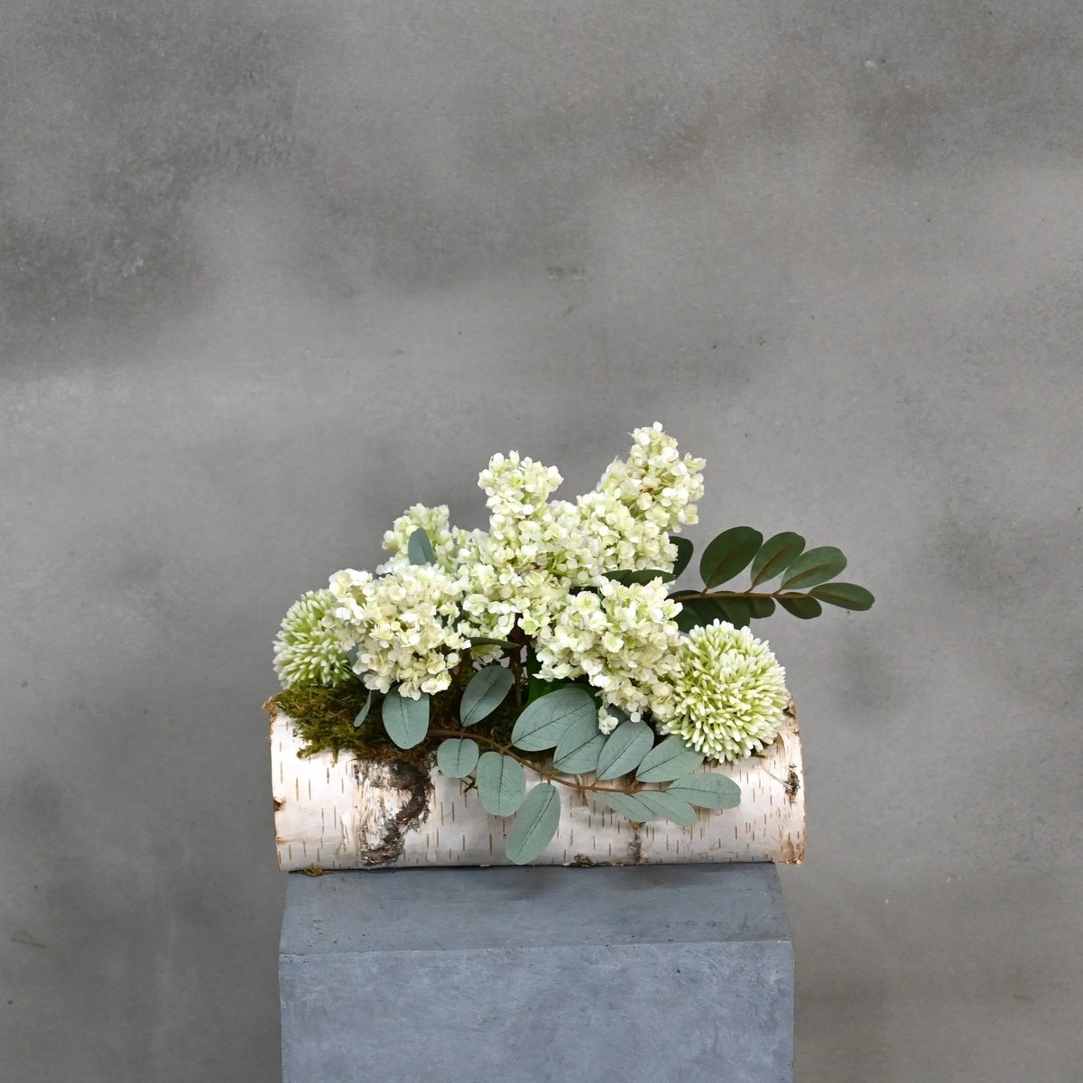 Kunstbloemstuk Esmee | Wit | 25 cm