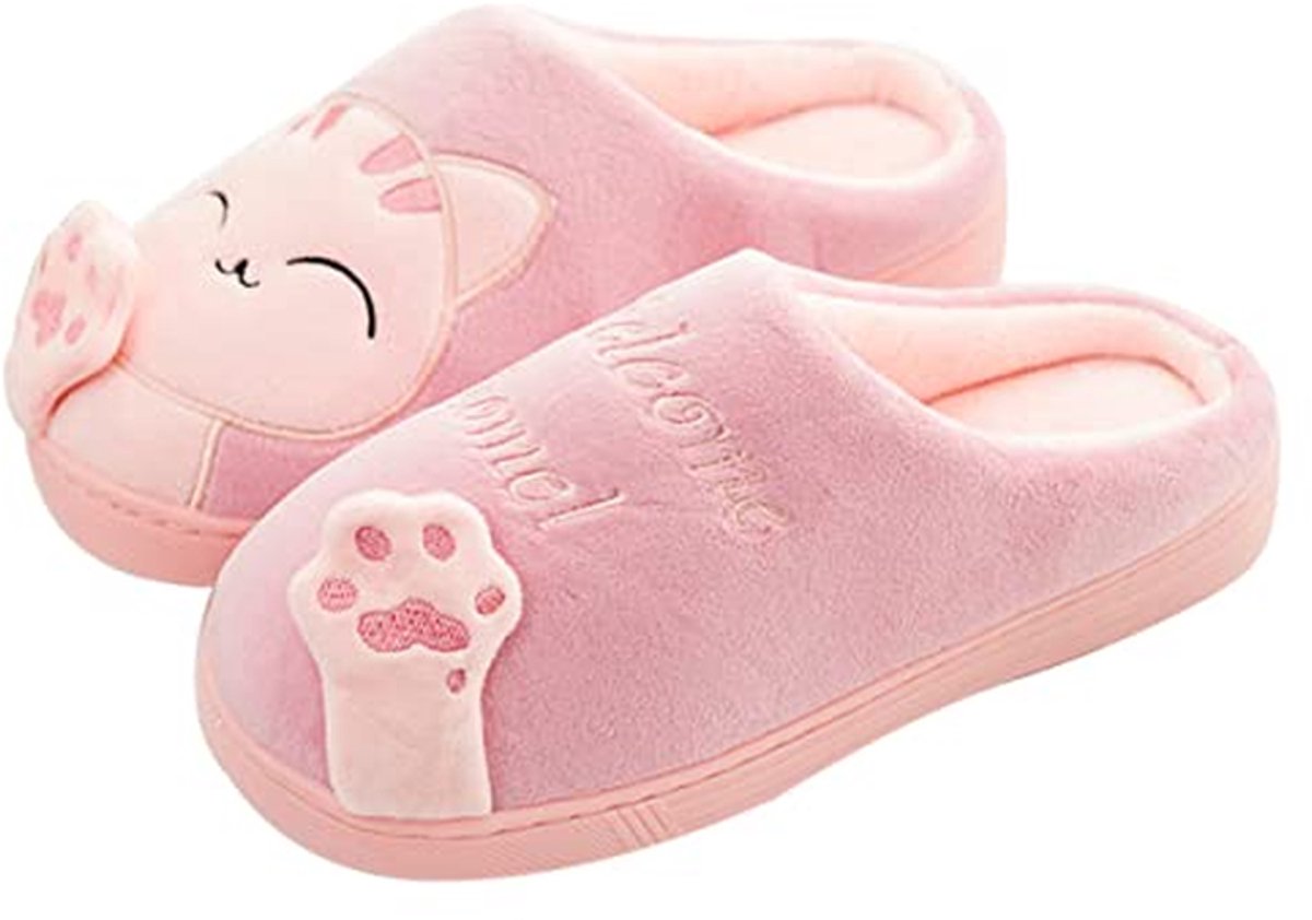 Comfortabele Pantoffels voor binnen met Pluche Voering en Traagschuim