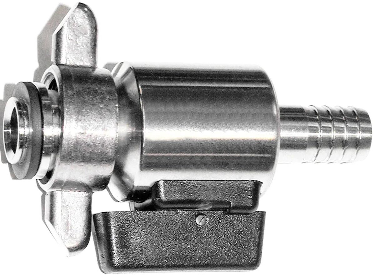 Biertap, Bierkraan - Recht, gemaakt van roestvrij staal, grootte: 10 mm
