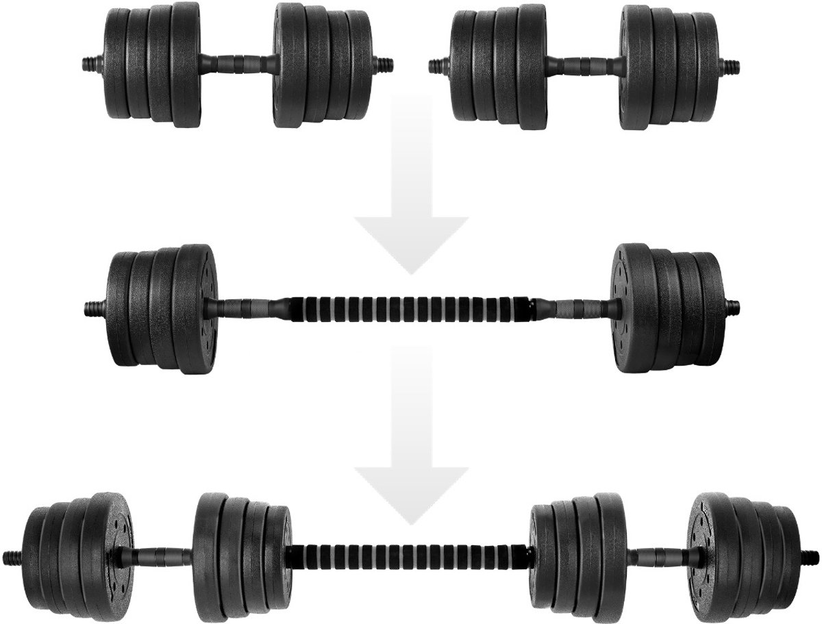 Spokey PONDUS Verstelbare Dumbbells - Zwart - 2x 15 kg