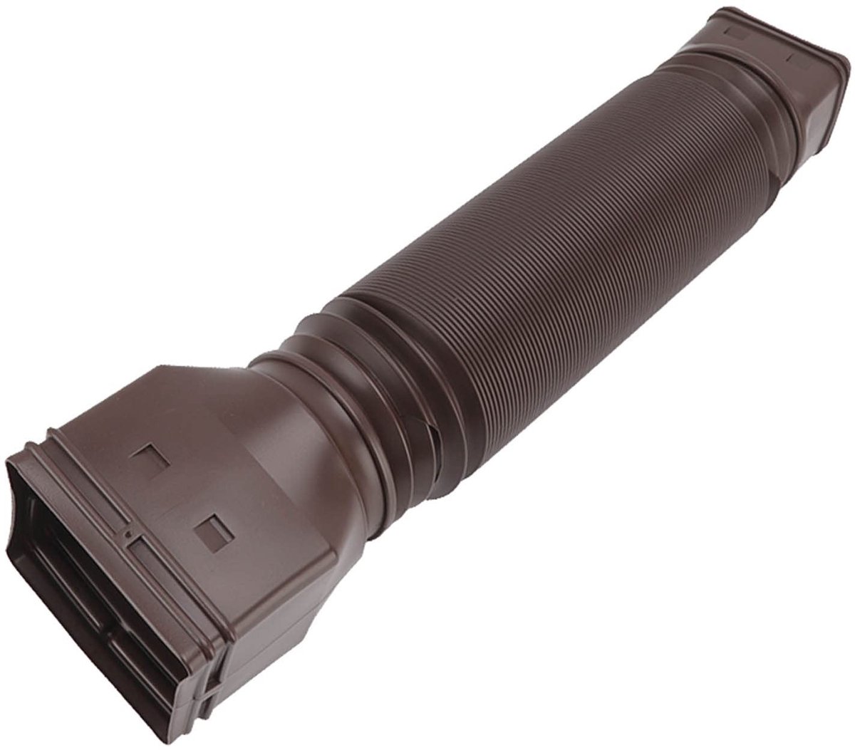 aladdien - Downspout Extender - Afleidend Regenwater - Intrekbare Connector - Bruin - Tuin - 20 tot 59 inch - Overstromingspreventie