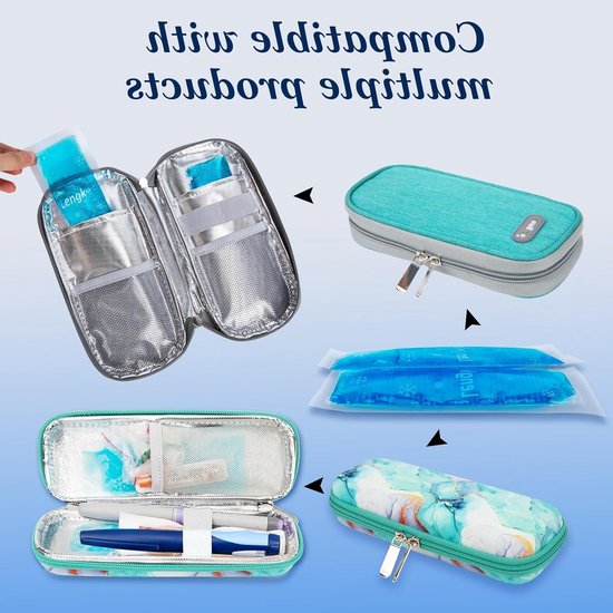 Reis Koel Packs voor Insuline en Medicijnen - Geschikt voor Koelcases en Medische Koelers (2 TSA-goedgekeurde koelpacks) — afbeelding 2