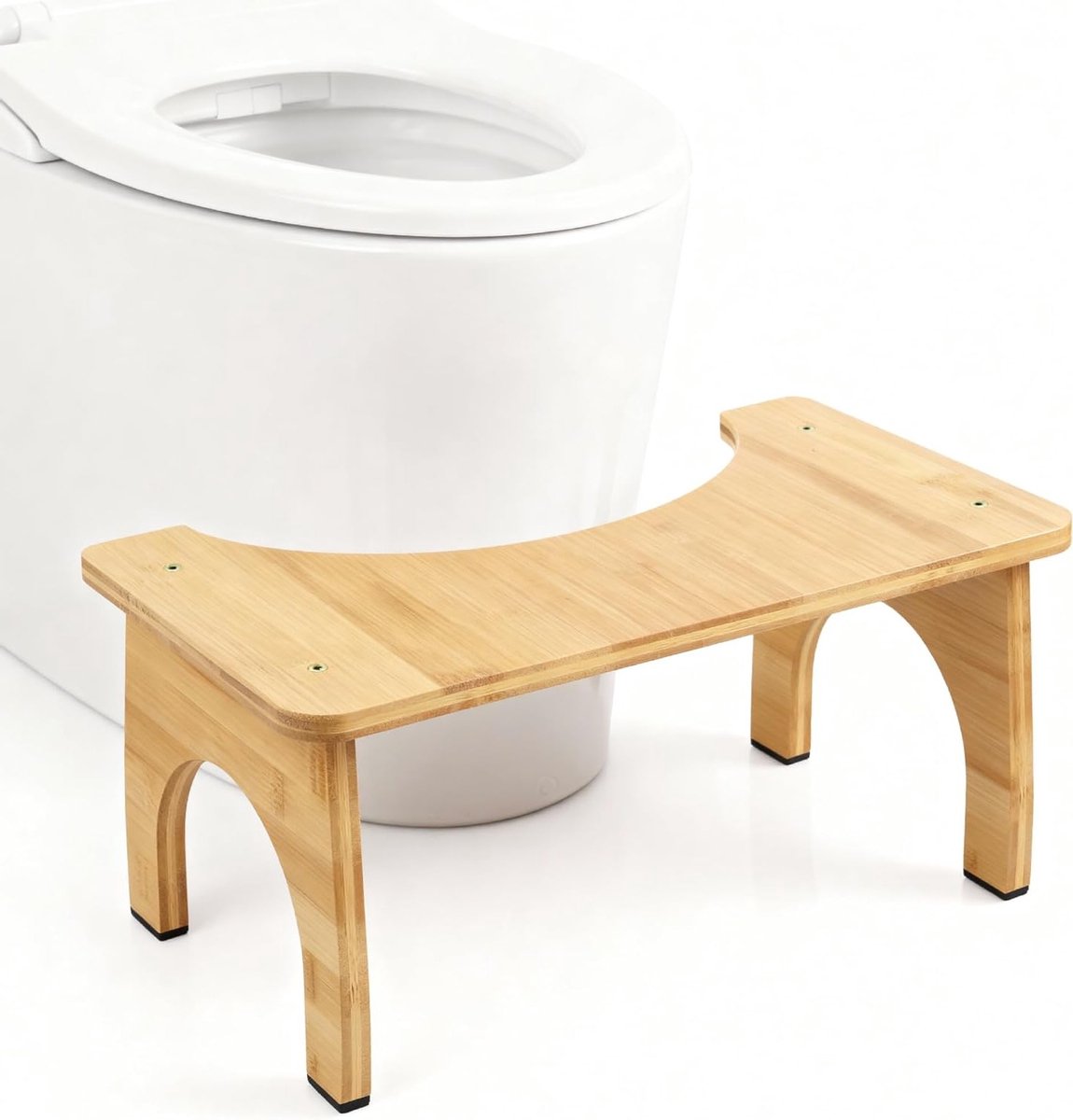Toiletkrukje 17cm voor een gezonde squatpositie, anti-slip ontwerp voor kinderen, volwassenen en ouderen, ideaal voor verlichting bij obstipatie en gebruik in de badkamer