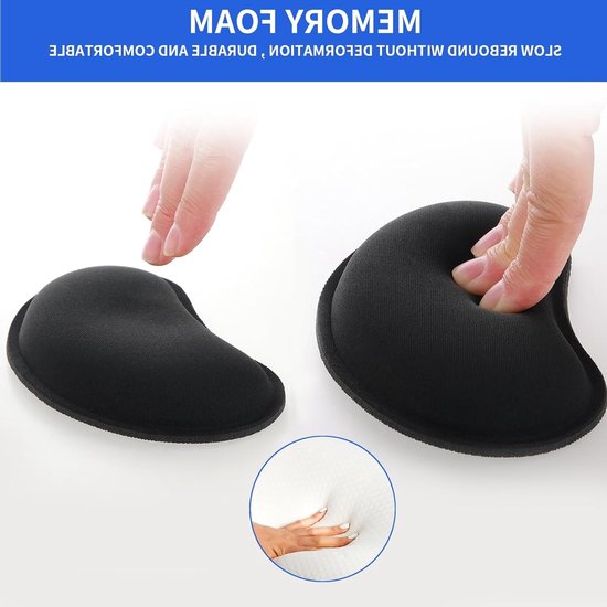 Ergonomische Polssteun voor Bureau, Geheugenfoam voor Hand- en Armpijn, Comfortabel Typen en Gamelen met Ondersteuning — afbeelding 3