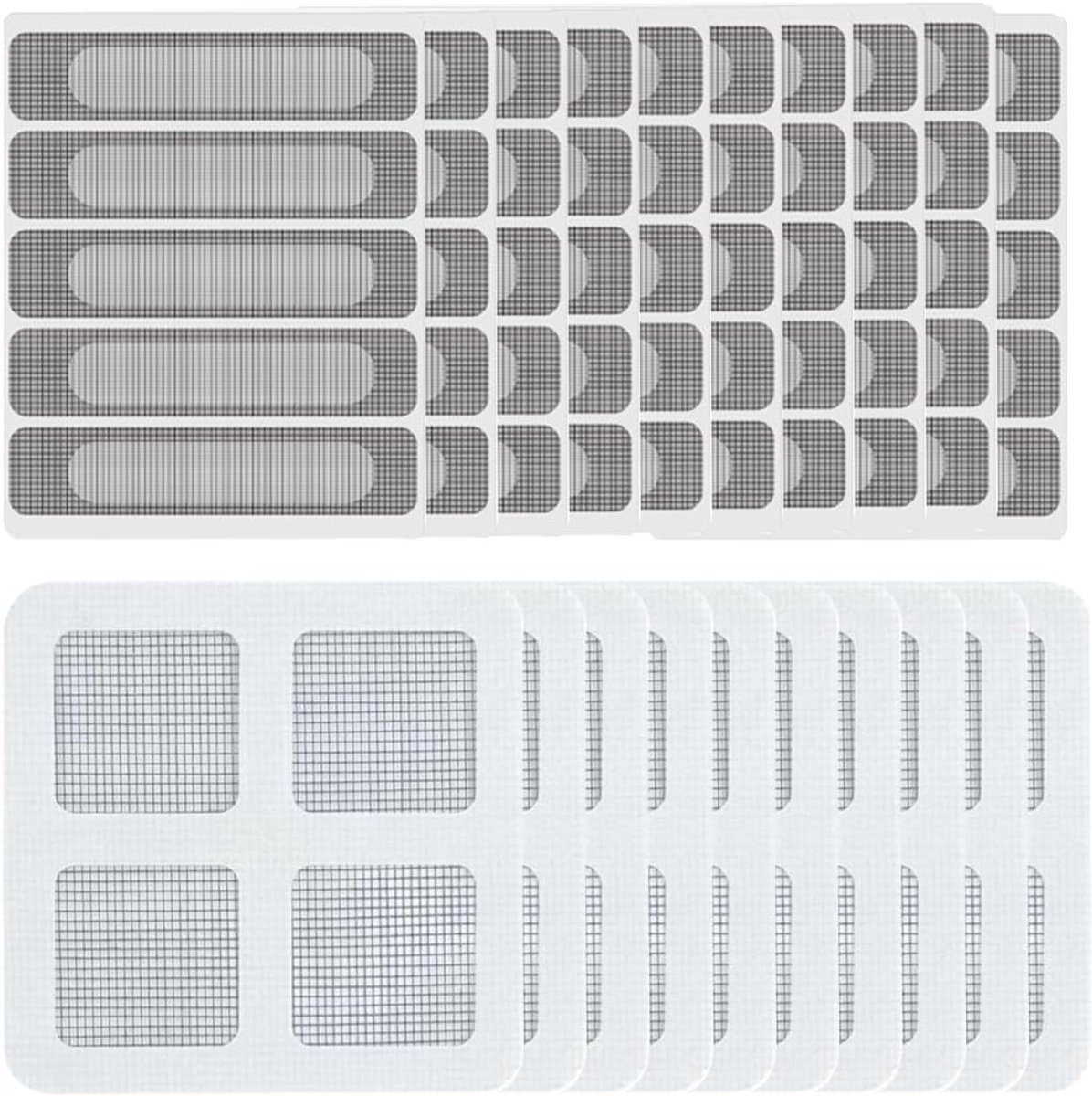 Complete Reparatieset voor Muggennetten - 90-delige Kit met Sterke Lijm en Glasvezel Reparatietape voor Duurzame Herstellingen