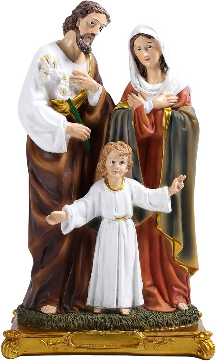 Heilige Familie Beeld, Religieuze Decoratie met Jezus, Maria en Jozef - Perfect als Geschenk voor Gelovigen en Thuisdecoratie