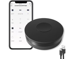Universele Afstandsbediening – Smart Home Hub – Apparaten Bedien – Spraakbesturing Compatibel – 10 Meter Bereik – Zwart