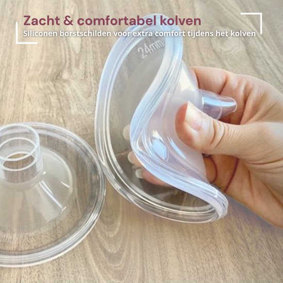 Youha Elektrische Dubbele Draadloze Borstkolf - Handsfree & BPA-Vrij - 24mm - Incl. Moedermelk Bewaarzakjes & Tepelmeter