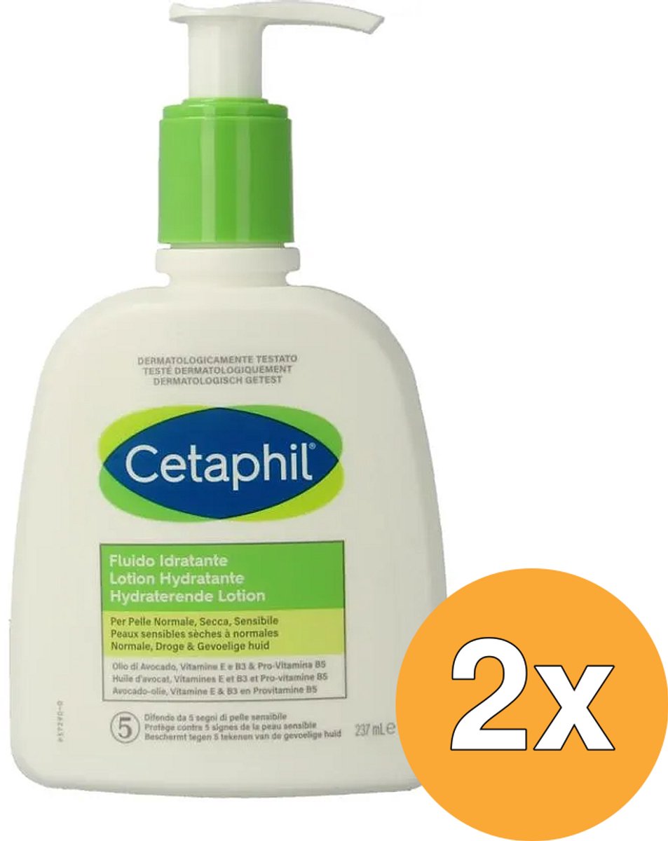 Cetaphil Hydraterende Lotion - 2 x 237 ml - Voordeelpakket