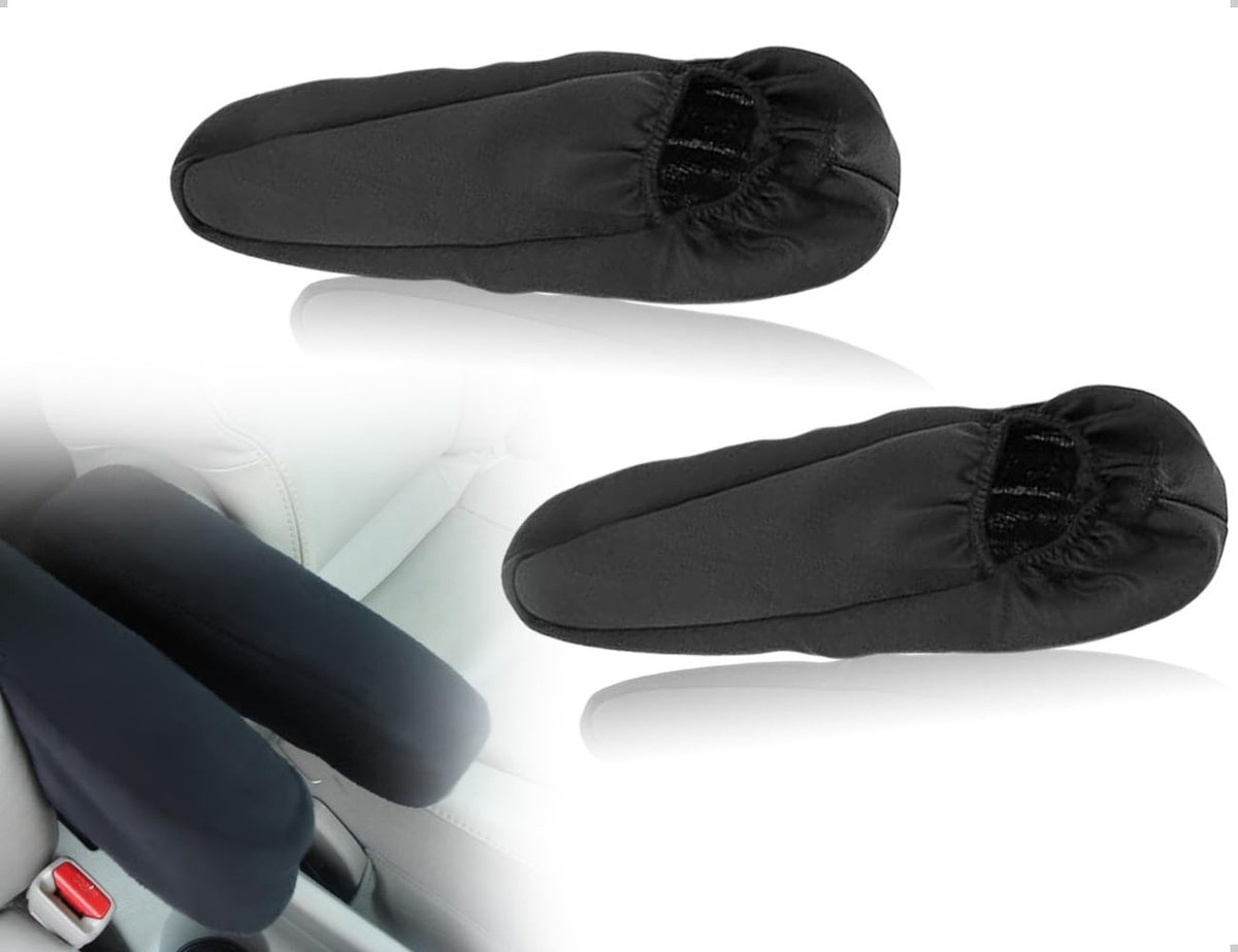 Seb3 - Autostoel Armsteunhoezen - Universeel - Elegante Bescherming - Zwart - Armsteun Bescherming - Set van 2 - Geschikt voor SUV, Truck, Van
