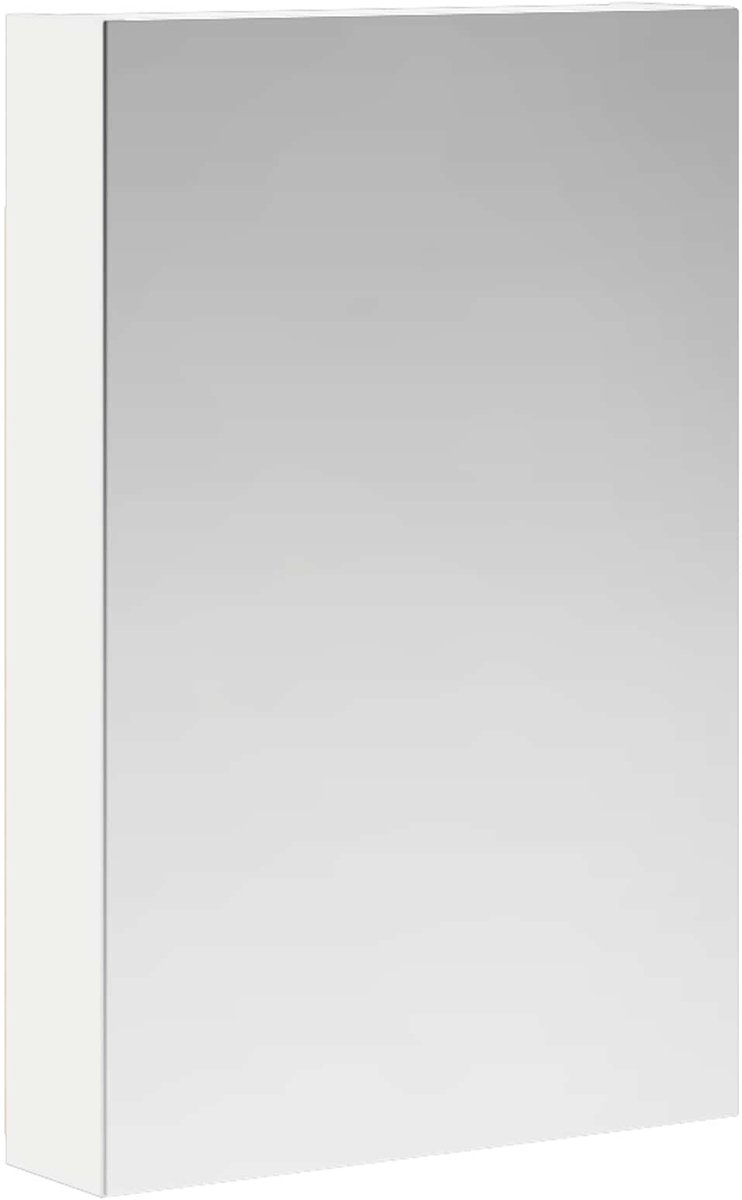 vidaXL - Badkamerspiegelkast - Wit - 40 - x - 10,5 - x - 60,5 - cm - Bewerkt - hout