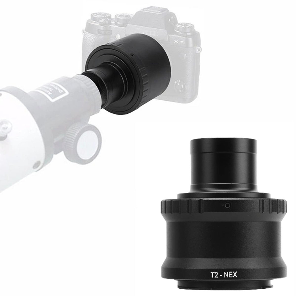 Seb3 - Telescope Adapter Ring - Professionele T-Ring - Duurzaam Aluminium - 1.25 Inch - Camera Lens Adapter - Geschikt voor E-mount camera's