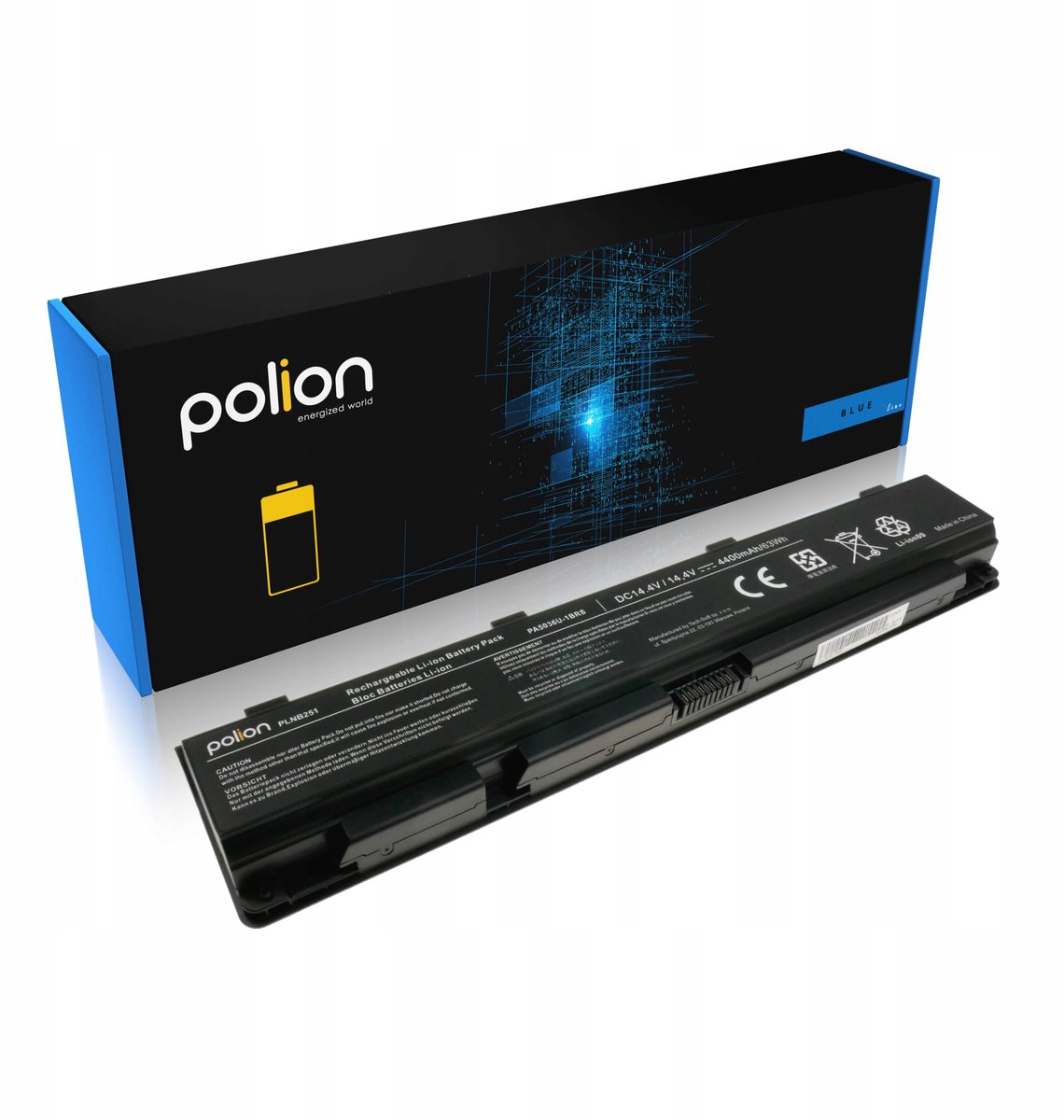 Polion Qosmio - Laptopbatterij - 4400mAh - Li-Ion