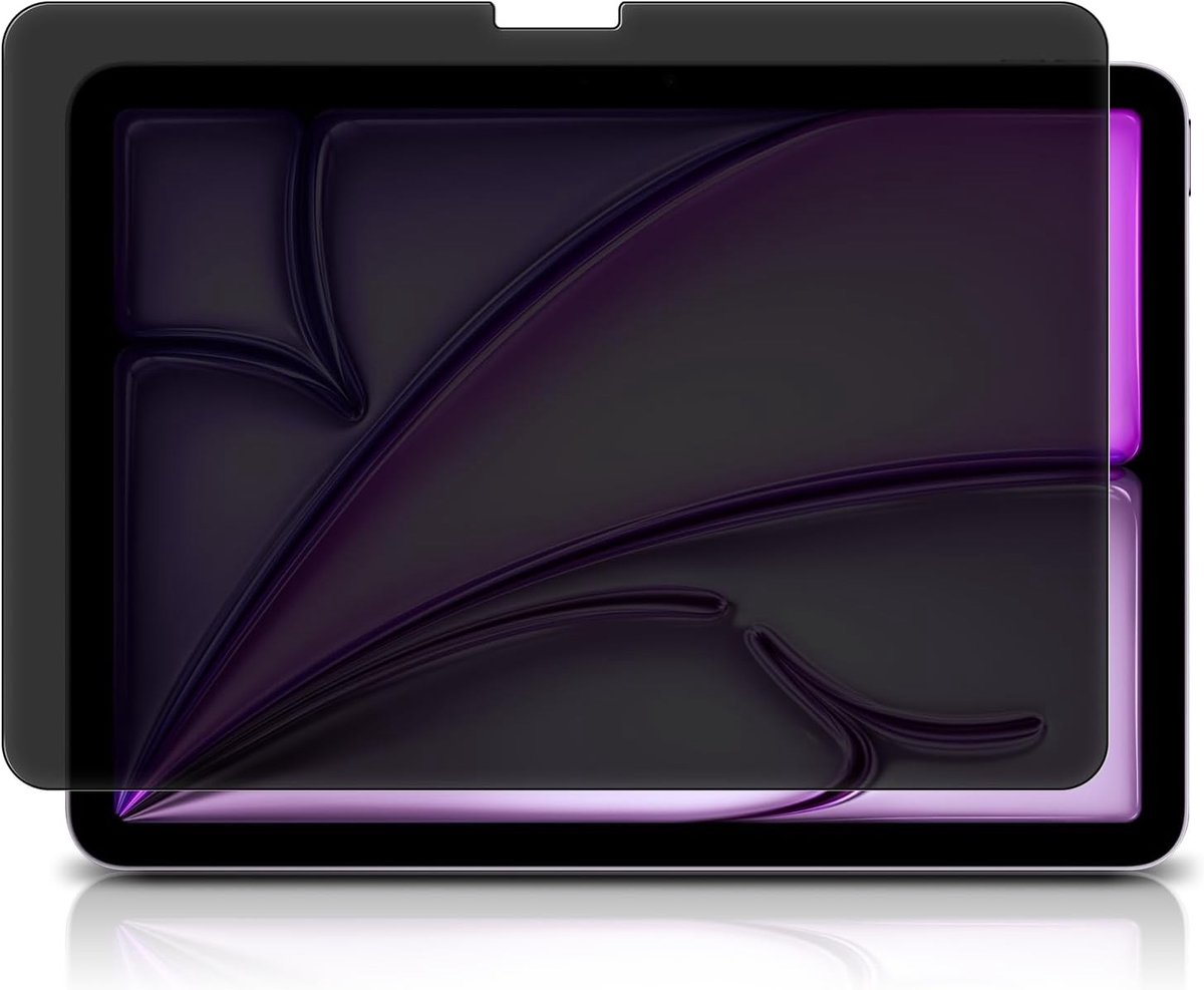 Privacy Screen Protector voor iPad Air 13 inch M2 (2024) - 360° Anti-Spy, Glare Free en Krasbestendig Schermfolie met Antibubbel Functie