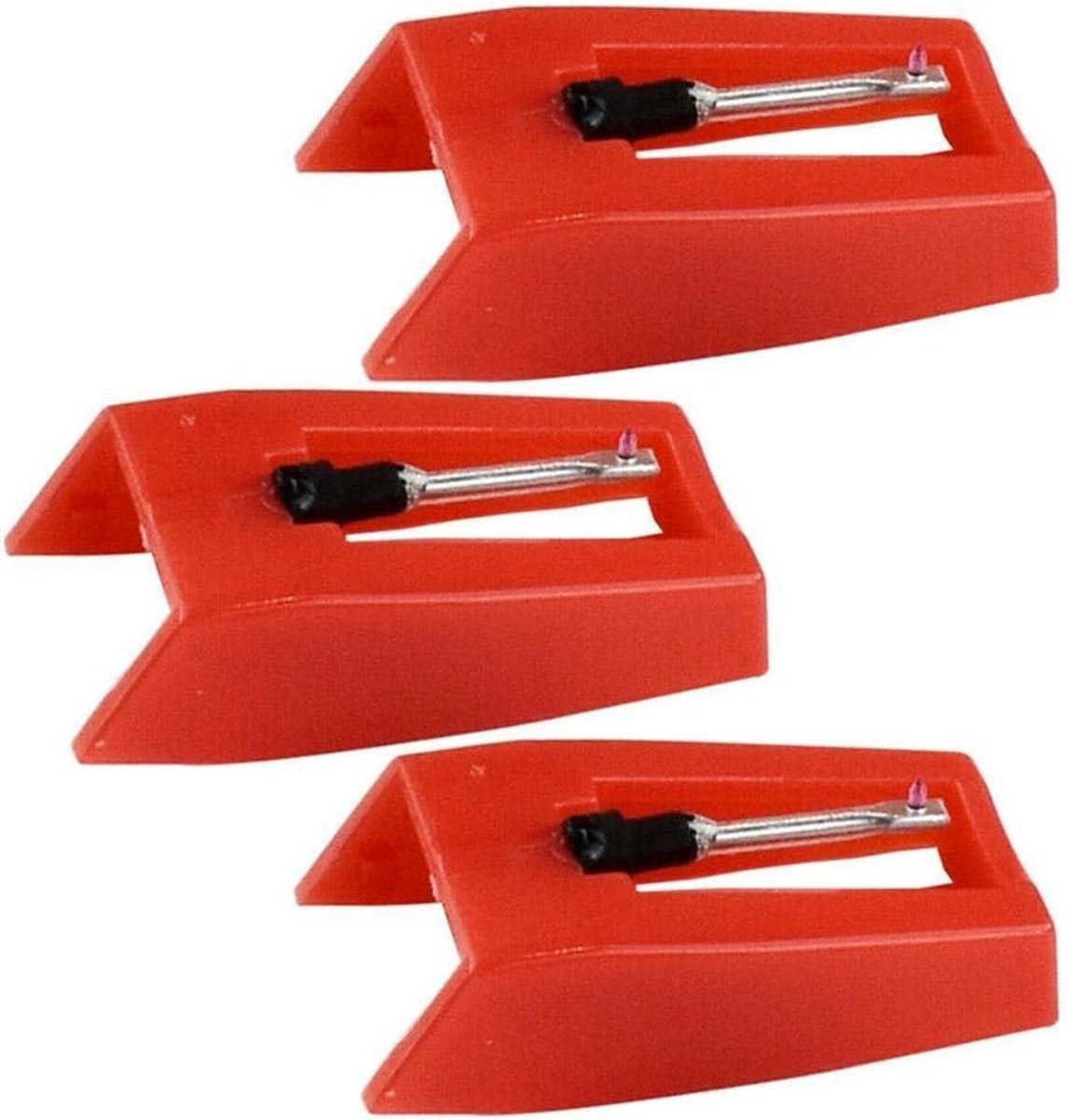 3-delige Vervangende Naald voor Platenspeler, Stylus voor Crosley, Victrola, Jenson en ION, Ideaal voor Vinyl Platen en Geluidskwaliteit