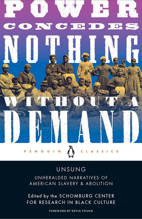 Boek "Power Concedes Nothing Without a Demand", met een groep Afro-Amerikanen. Pengiun Classics.