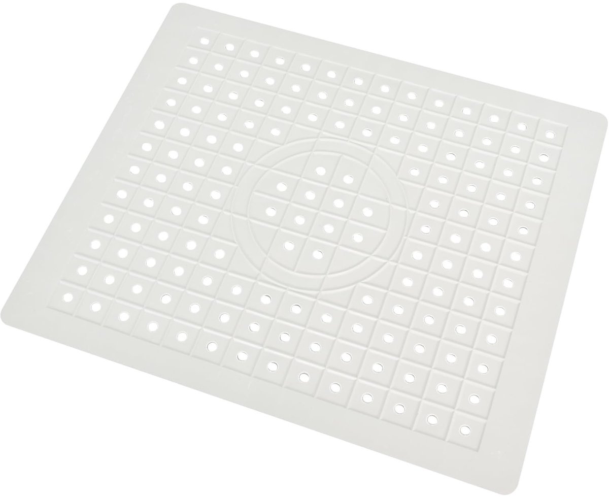 Store_9 - Afwasmat - Antislip - Bescherming voor Servies - Wit - Keukenmat - Voor Keuken & Wastafel - 31.5 x 26.2 cm