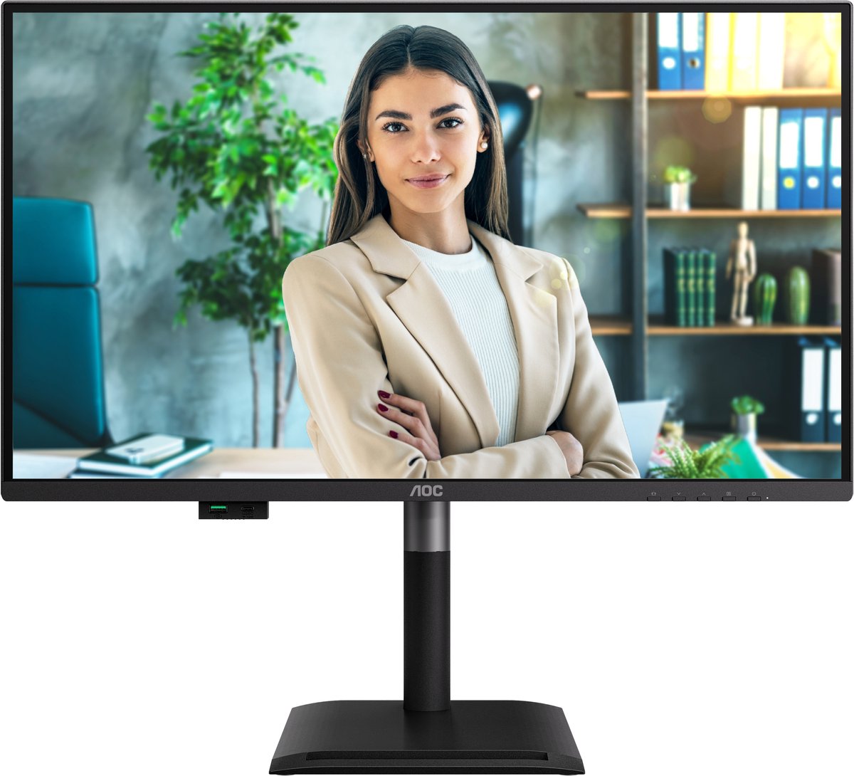 AOC Q27P4CV computer monitor 68,6 cm (27") 2560 x 1440 Pixels Quad HD LED Zwart
