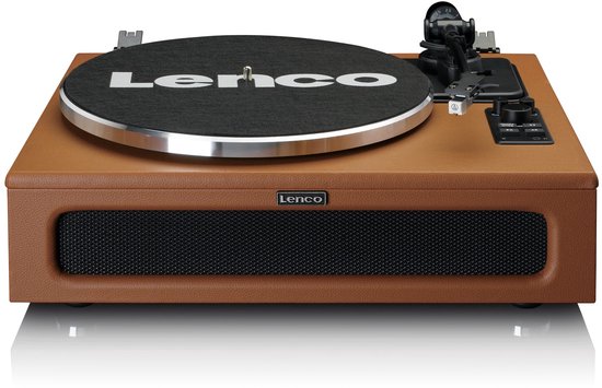 Lenco Platenspeler met Bluetooth - Vier ingebouwde Speakers 40W RMS - LS-430BN - Bruin — afbeelding 2