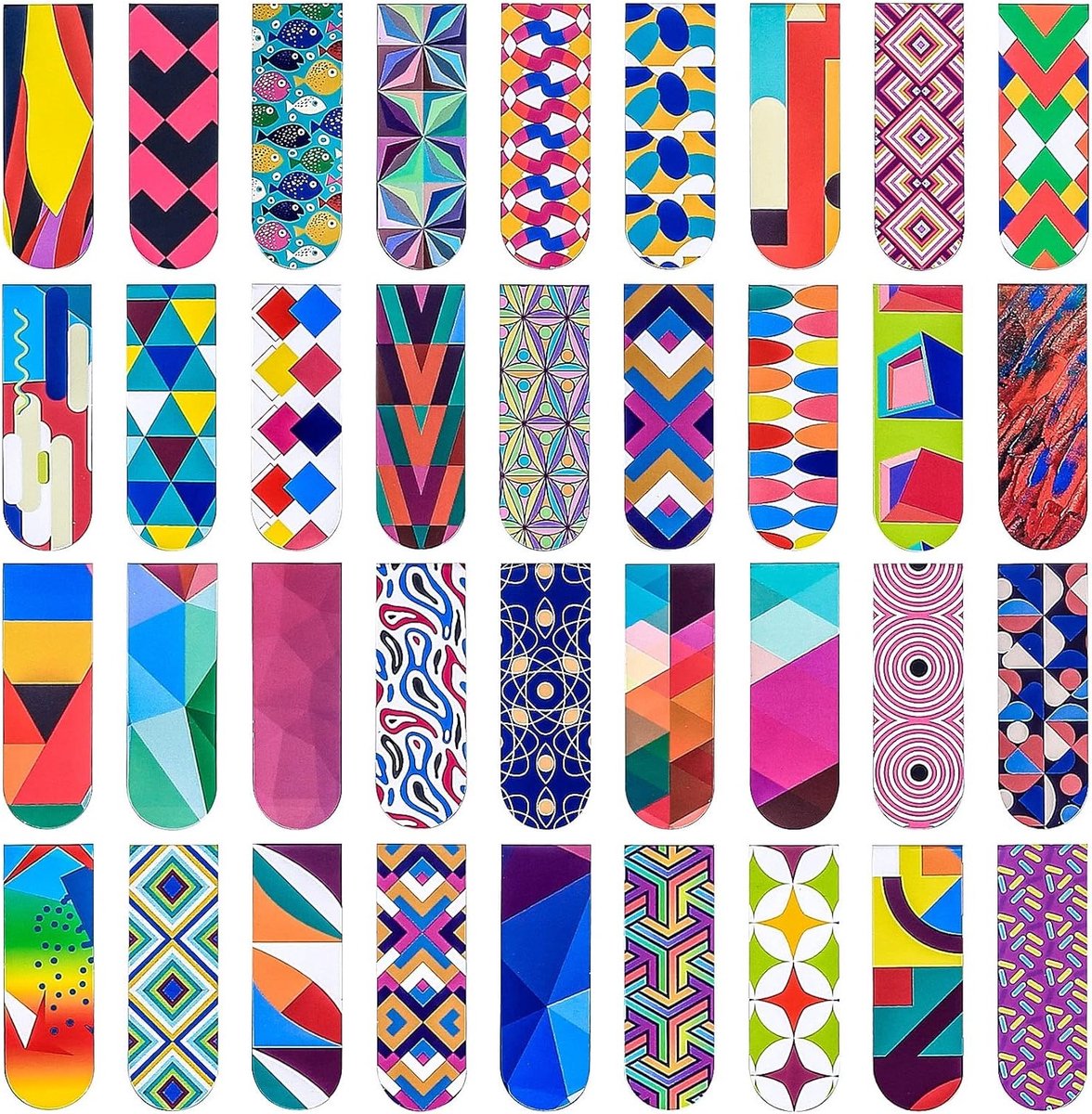 Kleurrijke Magnetische Boekenleggers - 36 Stuks, Ideaal voor School, Lezen en Kantoor, Perfecte Bladwijzers voor Kinderen en Volwassenen