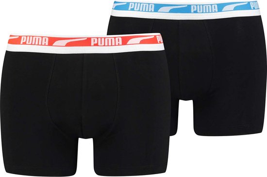 Puma - Boxer Multi Logo Homme - Lot de 2 - 701221416 - Combo Noir