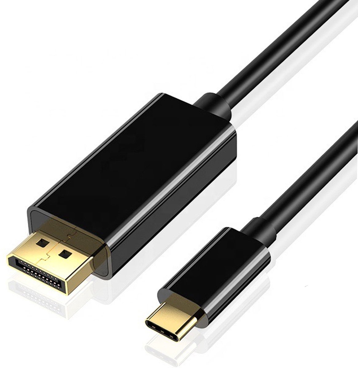 Qost - USB-C naar Displayport Kabel - (8K / 60Hz, 4K / 144Hz) - DisplayPort 1.4 - 1.8 Meter - Zwart