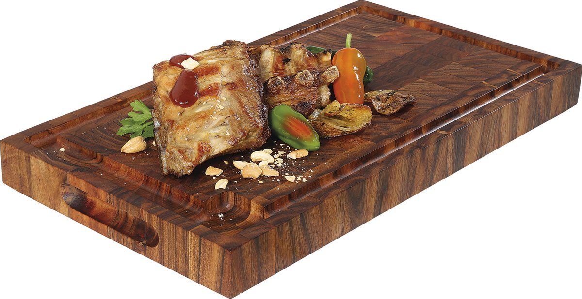 Planche à découper bois d'acacia 42x27 cm Zassenhaus - Ambiance & Styles