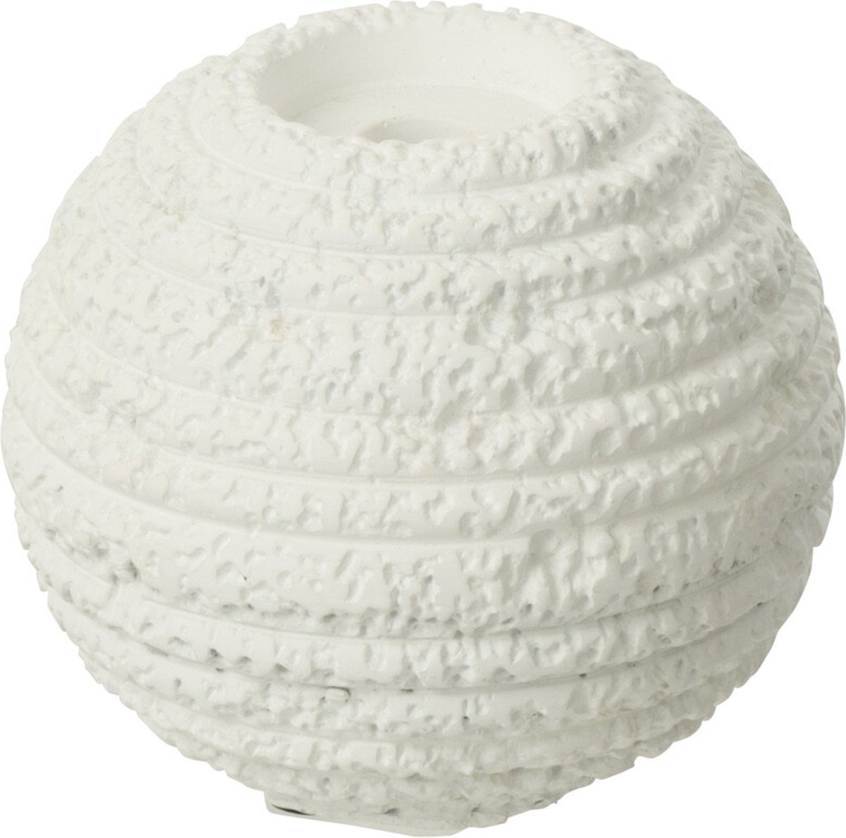 J-Line kandelaar Creta Rond - cement - wit - small
