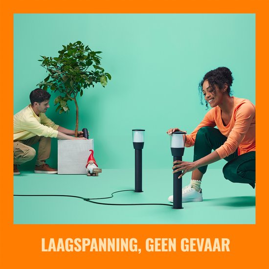 WiZ Outdoor Ground Spot Zwart - Kit d'extension - Smart LED- Siècle des Lumières - Lumière colorée et Wit - 12V