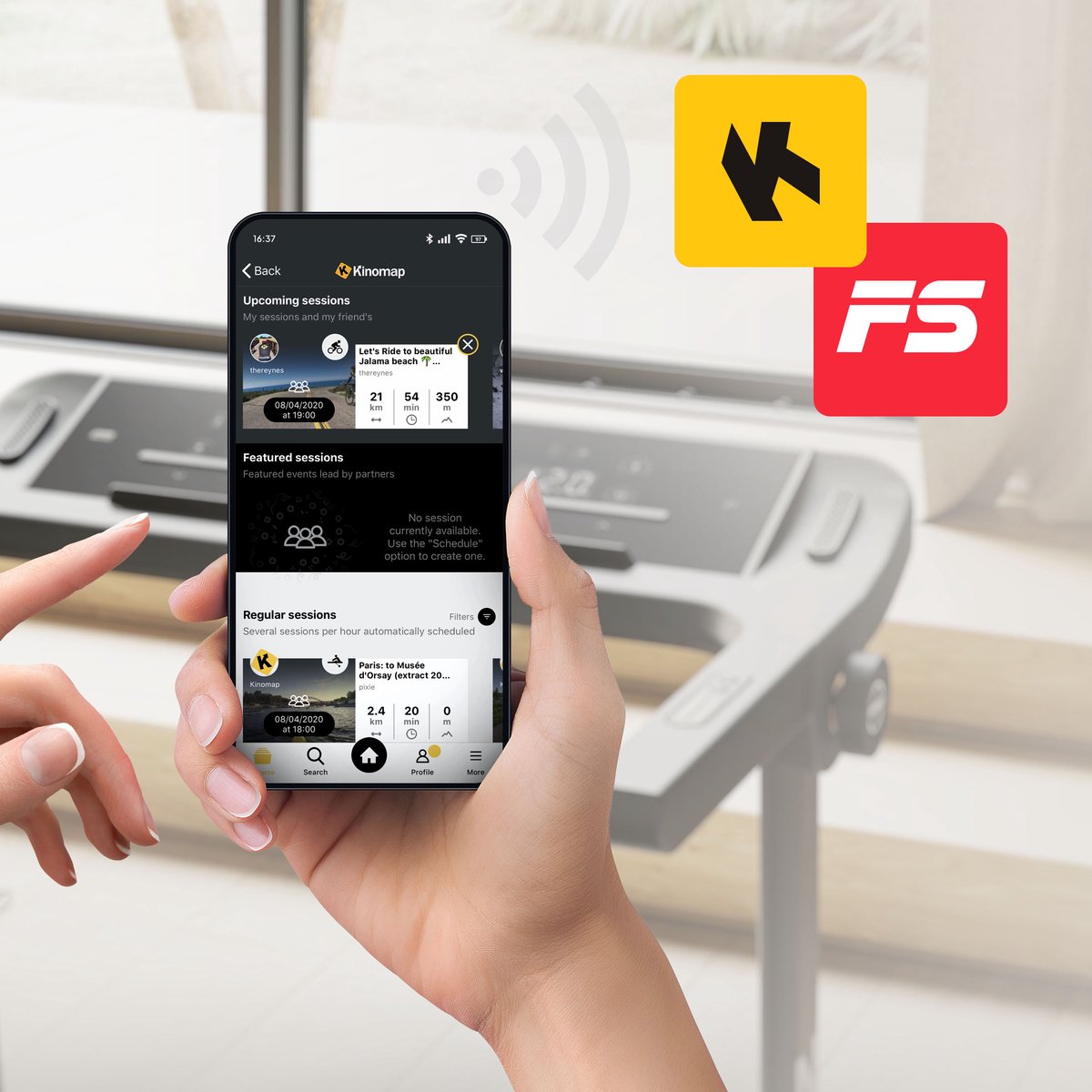 Afbeelding 2 van Zipro® Pacto Elektrische Loopband 1-16 km/h - Wandelband - 12 Programma’s - Cardiotraining - LCD-display - Eenvoudig opvouwen naar een verticale positie - Nauwkeurige gegevensmeting - Ingebouwde luidsprekers - Bluetooth