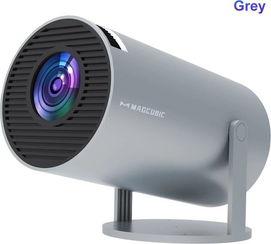 Collox Mini Beamer - Mini projector 4K - Android 11 - Wifi 6 & Bluetooth 5.0 - 1280 * 720 pixels - Draagbaar - Grijs