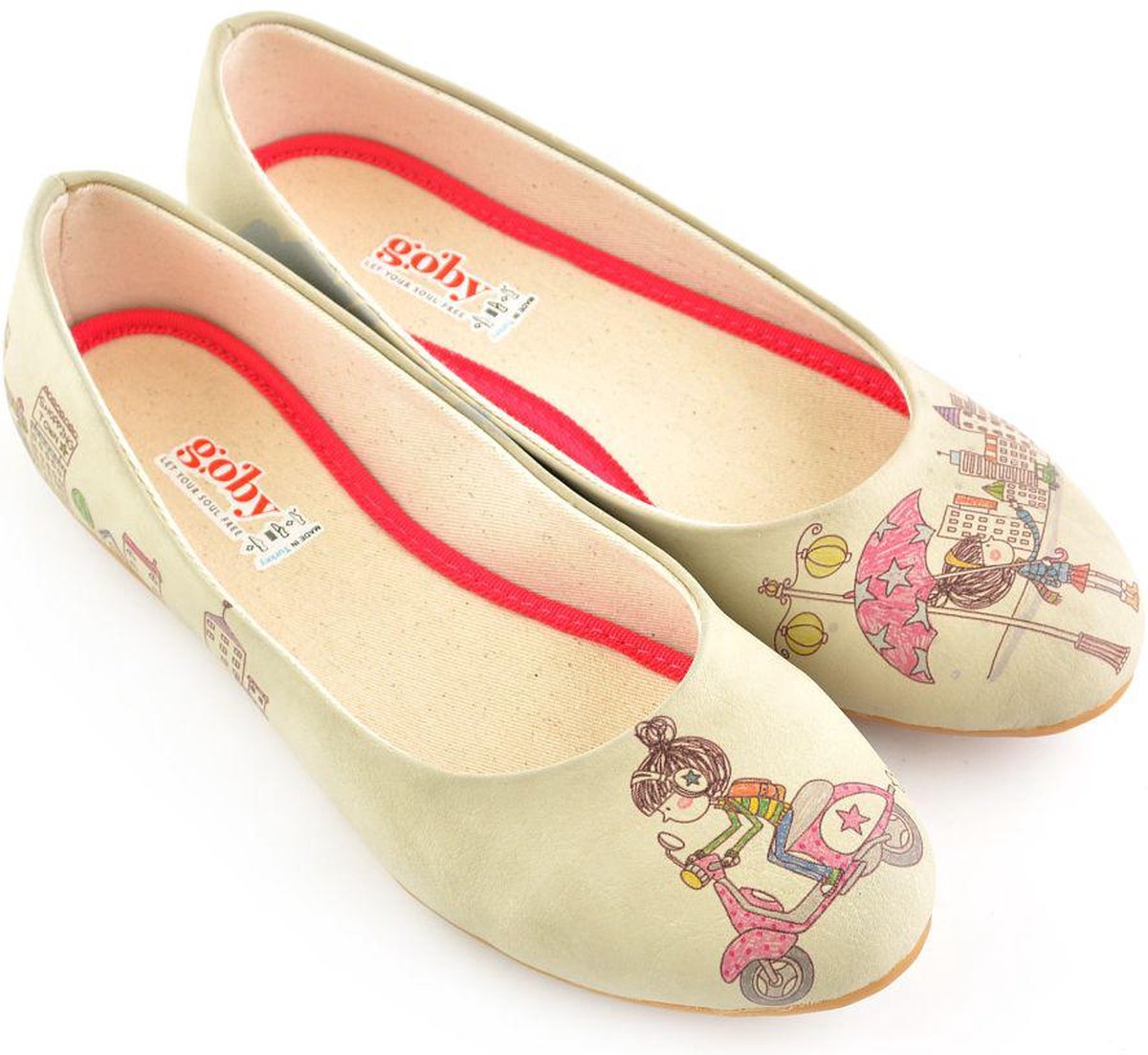 GOBY Scooter Girl Ballerina's Handgemaakt Premium Kwaliteit