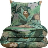 Bol.com Zelesta® Kiddybed Jungle Fantasy 140x200 - Kinderdekbedovertrek - 30 dagen proefslapen - Wasbaar hoesloos kinderdekbed -... aanbieding