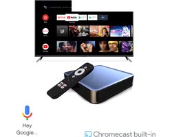 Android TV Box (original) - Chromecast voor TV - Media Streamer 32GB - Streaming Box - 2 jaar garantie - Chrome Cast - TV Streamer - 4K HDR - Google gecertificeerd