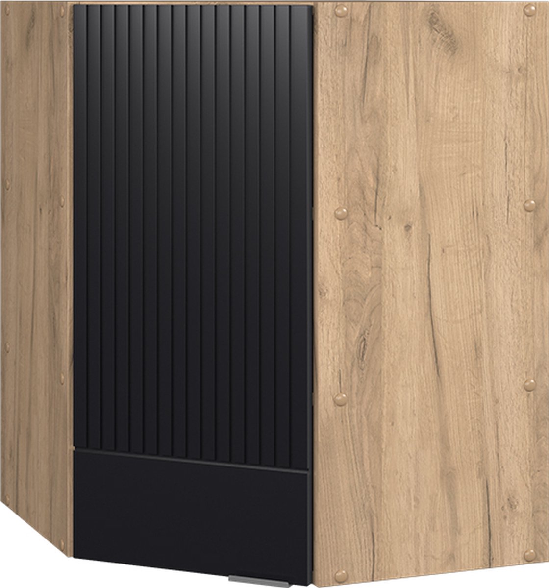 Vicco Fame-Line Hoek hangkast – 57 cm Zwart gestreept Zwart gestreept/Goudkleurig Eiken