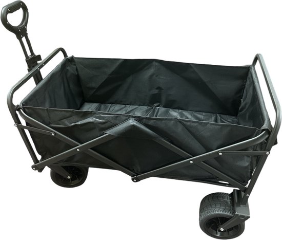 Bolderkar - Opvouwbare stationswagen Outdoor All Terrain Trolley - Picknickkar Opvouwbare Handkarretje Tuinkarretje - Kampwagen Draagbare Buitenwagen- 360° Voorwielrotatie van Merkloos	 — afbeelding 4