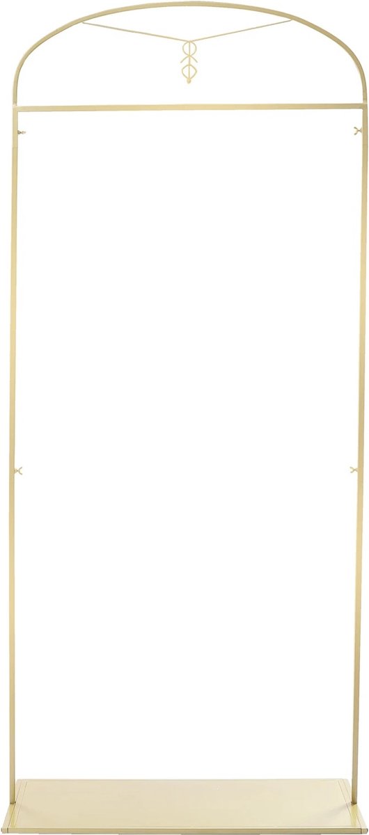 Botec Gouden Metalen Kleding rek - kledingrek metaal - dressboy - Voor Jurken en Meer - 100 x 40 cm