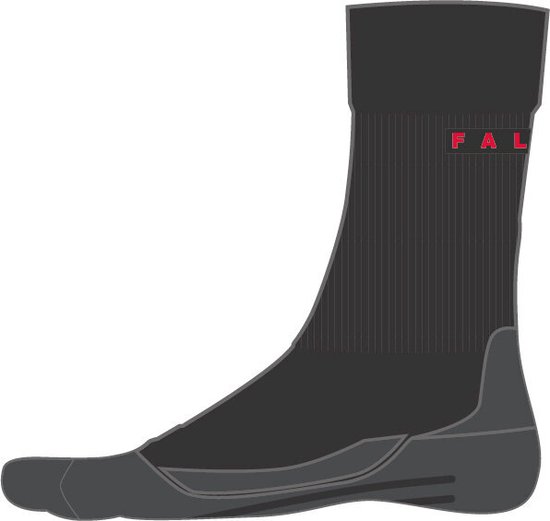 Chaussettes en laine et soie Falke TK 2 gris Pointure 42-43